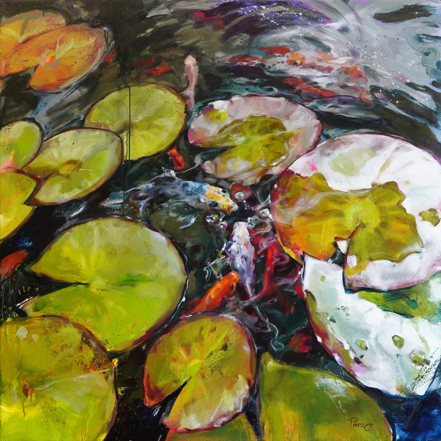 Teich und Fische